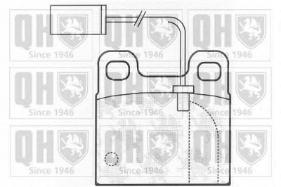 QUINTON HAZELL bp824 -  Комплект тормозных колодок, дисковый тормоз